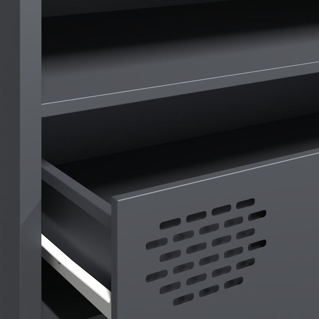 TV Stand Anthracite Grey 202 x 39 x 43.5 cm Cold Rolled Steel