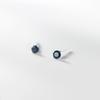 Tiny Round Crystal Stud Earrings Claw Design 925 Silver Piercing Jewelry for Women Simple CZ Zircon Earring Female Gift