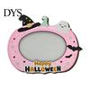 Halloween Picture Frame Wooden Photo Frame, Pumpkin Ghost Cat Cutout Holiday Portrait Holder, Double-sided Tabletop Decor for Home Party Indoor Table