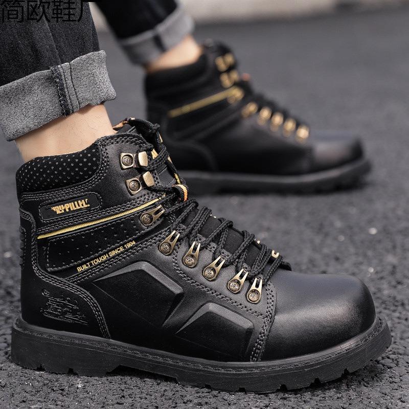 Classic men's shoes men's and women's Carter tooling shoes labor insurance shoes big head tooling boots winter Martin boots cowhide
