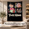 Tapestry Custom Name Text, Wall Hanging Tapestry Home Room DecorGorillaz