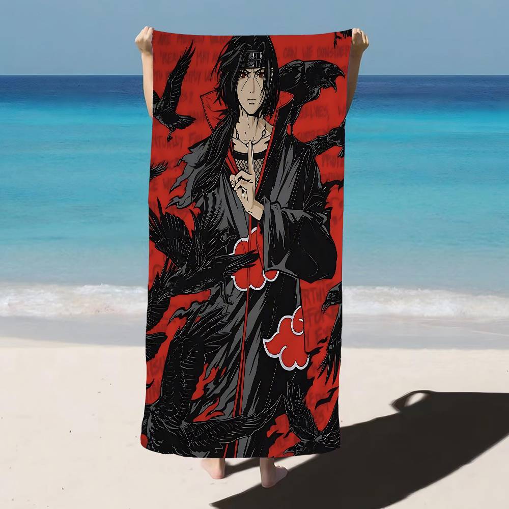 Cool W-Uchiha Itachi-H Beach Towel For Kids Personalized Bath Towel Pool Towel Vacation Gift Picnic Towel Party Gift