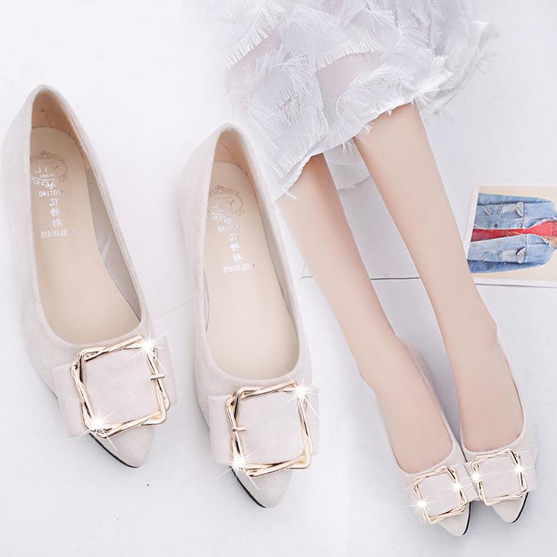 Fashion New 2025 New Spring Shoes Women Flats Top quality Flat Shoes European Style Loafers Round Toe Casual Shoes Plus Size 569