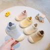 Soft Sole Non-Slip Baby Walker Socks - Solid Color Pre-Walker Shoes for Spring and Autumn