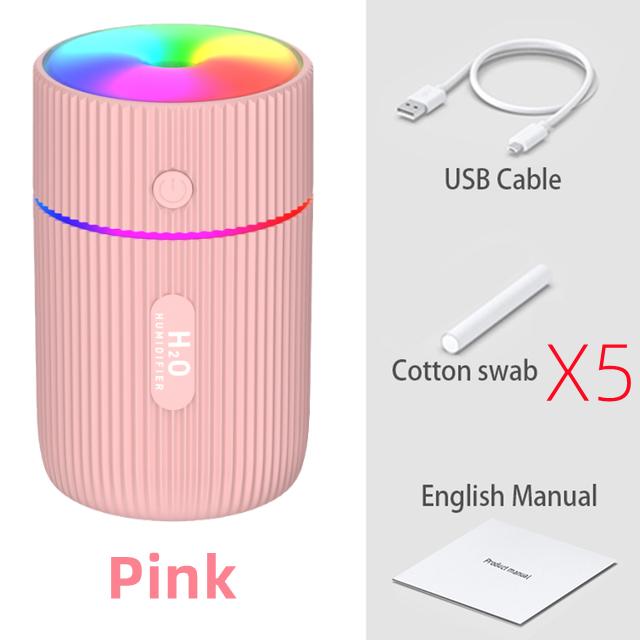 

220 мл мини-автомобильный увлажнитель воздуха Usb ультразвуковой диффузор эфирного масла умный очиститель домашний ароматический анионный туман генератор светодиодный для Xiaomi pinkX5 filter