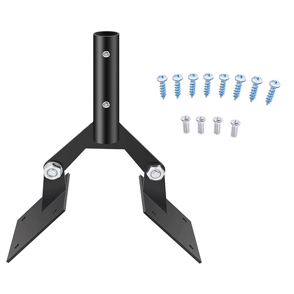 Gartenwetterfahne Stahldach-Set 10x10x10cm Halterung mit Hardware Einstellbare Wetterfahnen Halterung zur Montage von Wetterfahnen