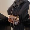 Retro Small Bag Women's Versatile Fashion New Simple Shoulder Messenger Bag Hand Carry Small Square Bag