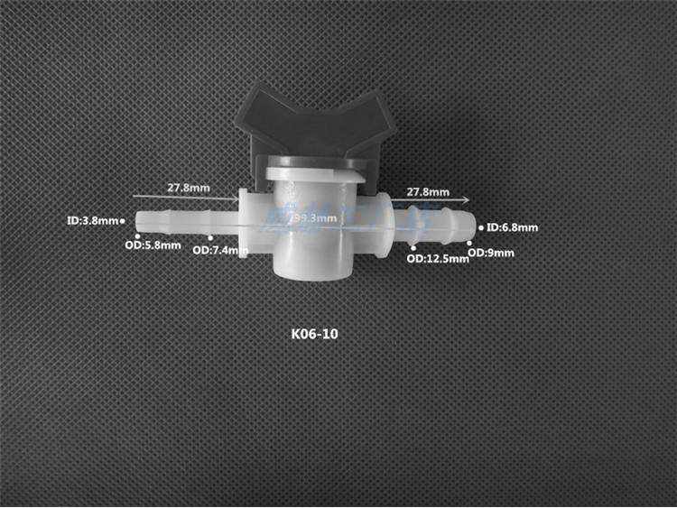 Plastic Quick-Connect Hose Ball Valve with Reducer and Flow Control