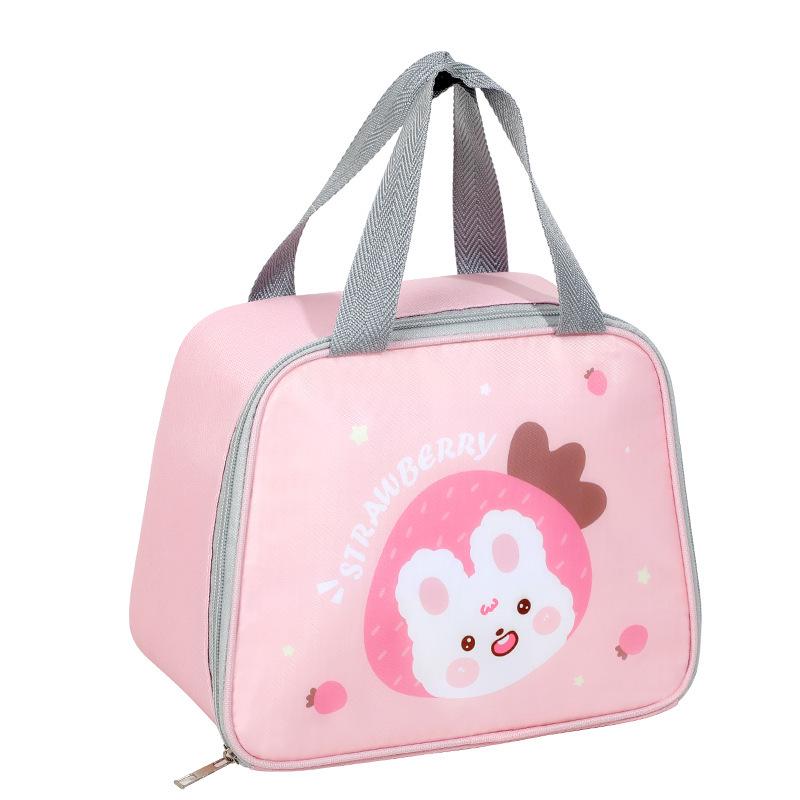 

Oxford Insulated Trapezoidal Lunch Bag - Large Capacity, Fashionable Design for Students