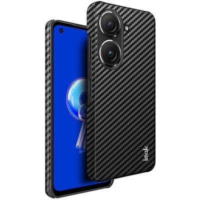 Pro Asus ZenFone 9 5G IMAK Série Ruiyi Pouzdro na telefon z PU + PC z uhlíkových vláken