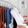 20Pegs Stainless Steel Clothes Drying Hanger Windproof Clothing Rack Clips Sock Laundry Airer Hanger Underwear Socks Holder