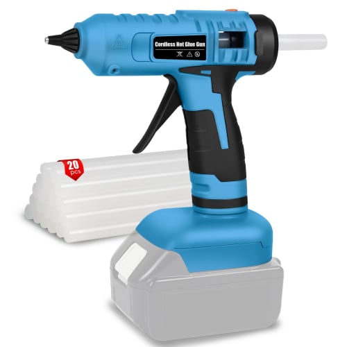 [2025 Model] Makita Compatible Cordless Glue Gun, Heats Up in Just 70 Seconds, 18V Rechargeable Hot Melt Glue Gun, Compatible with 11mm Glue Sticks, I