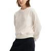 FILA White Series Casual Comfortable Knit Pullover Long Sleeve Sweatshirt Women sweatshirt Ice-White F11W513201F-IV