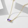 925 Sterling Silver Birthstone Pendant Necklace - Simple, Fashionable Clavicle Necklace for Women