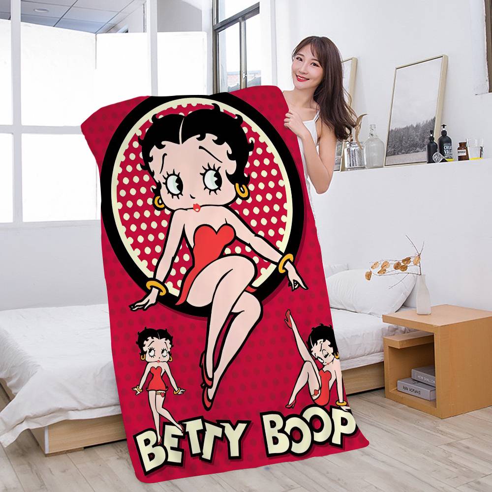 B-Betty-Cute-Boops Beach Towel Colorful Bath Towels For Girl Microfiber Quick Dry Custom Sand Free Beach Yoga Spa Gym Pool