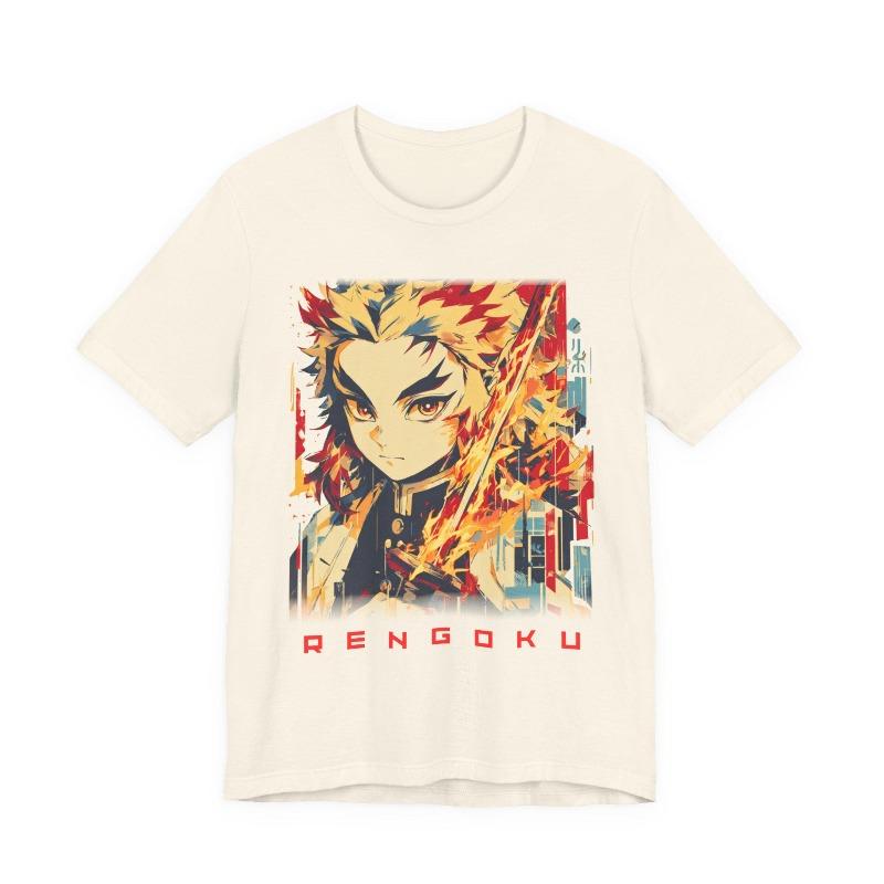 Devil Killer Tshirt  Anime Flame Column Shirt Mens Tshirt Summer New Product Mens and Womens Casual Tshirt