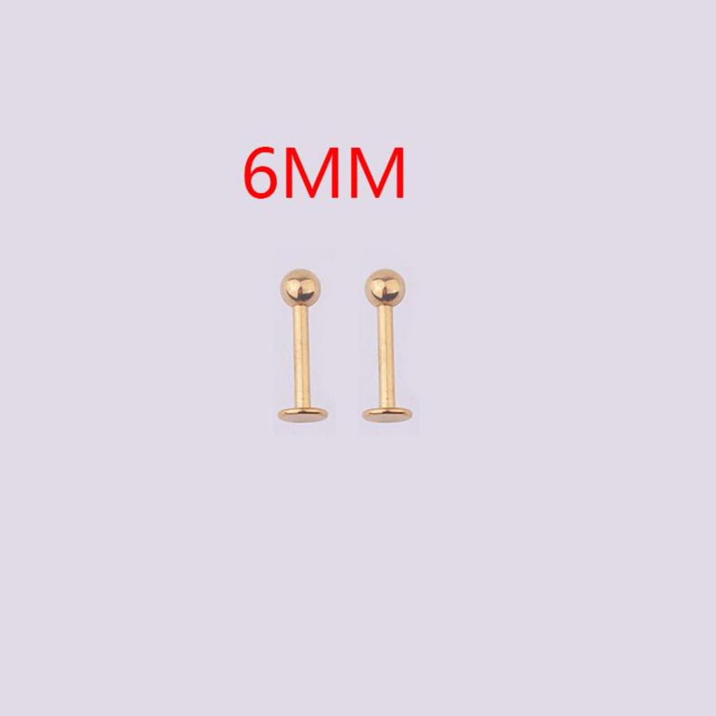 2 Pezzi Orecchino Piercing Minimalista in Acciaio Inossidabile con Opale per Donna Raffinati Piccoli Borchie a Corona Orecchino Cartilagine Gioielli per il Corpo Regalo