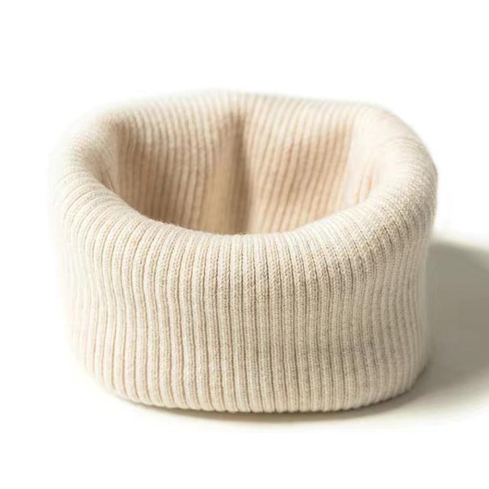 

Warm Knitted Ring Scarf Coldproof Thicken Knit Scarf Outdoor Wrap Neck Scarves абрикосовий