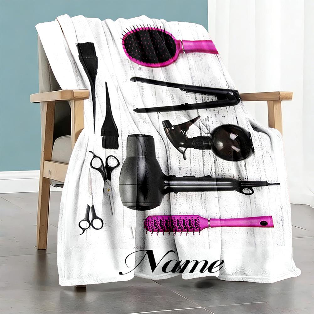 Tools Customize Text Blanket Multi-purpose Customizable Blanket Comfortable Perfect for Seaside Chair Sofa Picnics Four Seasons Multipurpose