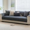 Simple Nordic Plush Sofa Cushion Winter Solid Color Versatile Gray Thickened Non-slip Cushion Modern Sofa Cover Cover