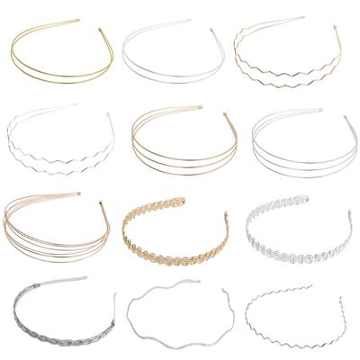 Metal DIY Wedding Headband Bride Crown Gold Headdress Hairwear Hairband Base