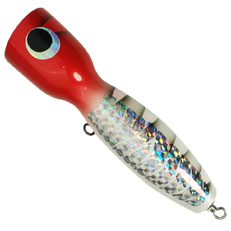 Trolling Sea Fishing Baits Wood Popper Lure Saltwater Fishing Baits Topwater Swimbait Wood Baits Fishing Lure Easy Use