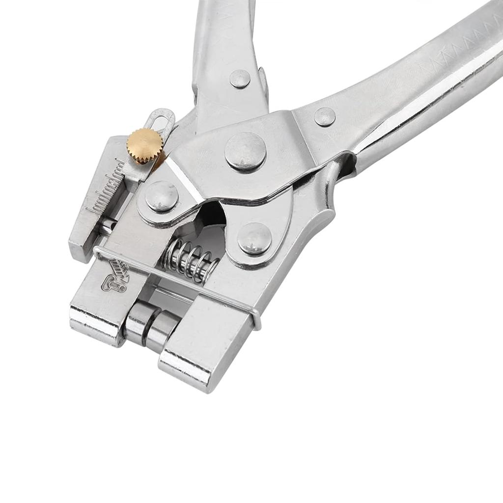Eyelet Setting Tool for Belt Holes with Punch Pliers and 100 Pcs Hollow Grommets