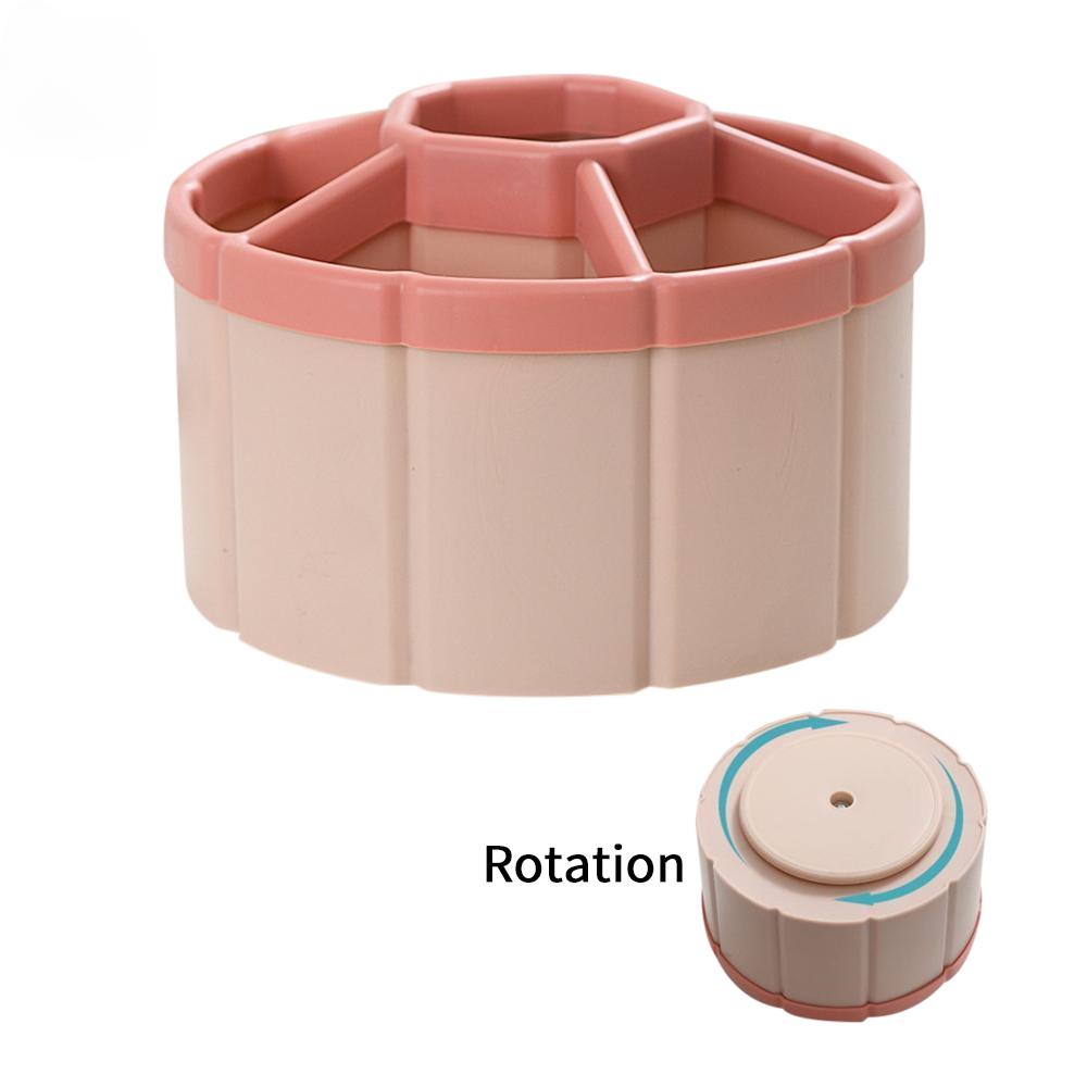 6 Girds Ferris Wheel 360° Rotating Pen Holder Roomy Charming Pencil Storage Box Desktop Organizer School Office Stationery