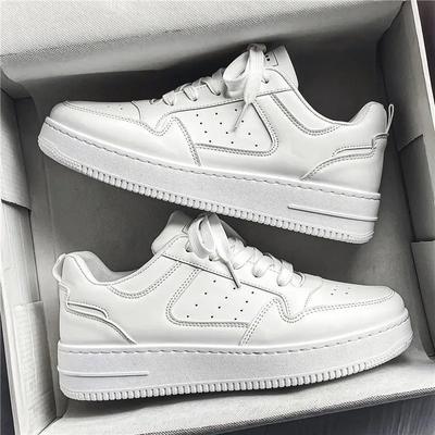 Zapatos de Plataforma con Placa Aireadora Nueva para Hombre, Zapatos Blancos de Moda que Combinan con Todo, Zapatos Deportivos Casuales, Zapatos de Moda