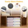 6Pcs Blanket Storage Bag Clear Zippered PVC Waterproof Clothing Quilt Building Blocks Small Toys Organizer Bag Travel Foldable