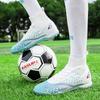 Professional Soccer Shoes Men Anti-slip Breathable Football Boots Men Grass Training Long Stud Comfortable Sports Shoes Men