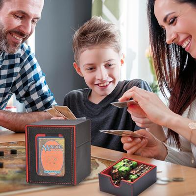 Caixa de baralho de cartas, organizador, suporte para cartas de coleção, cartas colecionáveis, TCG