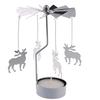 Metal Rotary Candle Holder Light Carousel Stand Tea rollingHome Christmas
