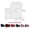1pc Grid Jacquard Club Chair Cover Stretch Tub Armchair Slipcovers Elastic Single Sofa Couch Covers Living Room Bar Hotel