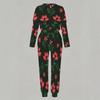 Women Crew Neck Long Sleeve Top And Straight Trousers Two Piece Comfortable Daily Matching Outfit