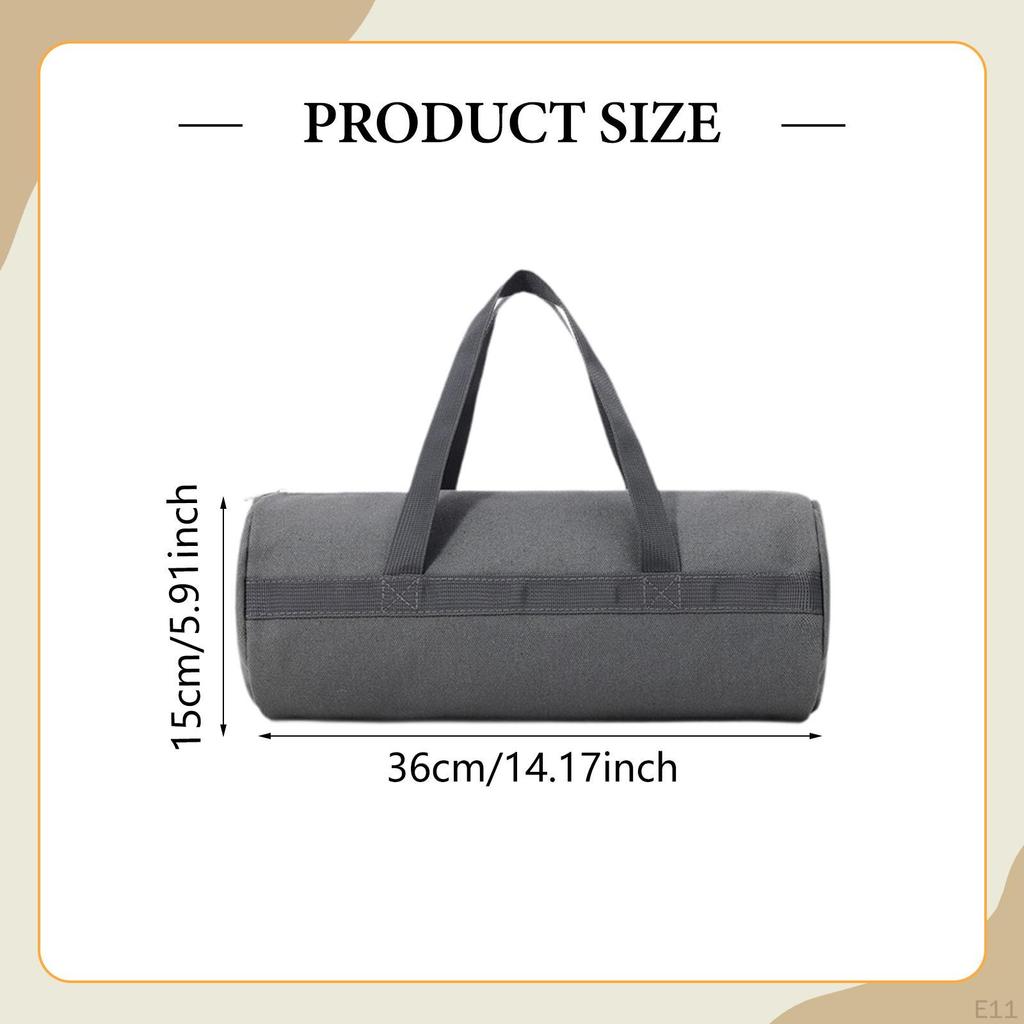 Outdoor Storage Bag Canvas Camping Equipment Organizer Tent Stakes Zipper Carrying Portable