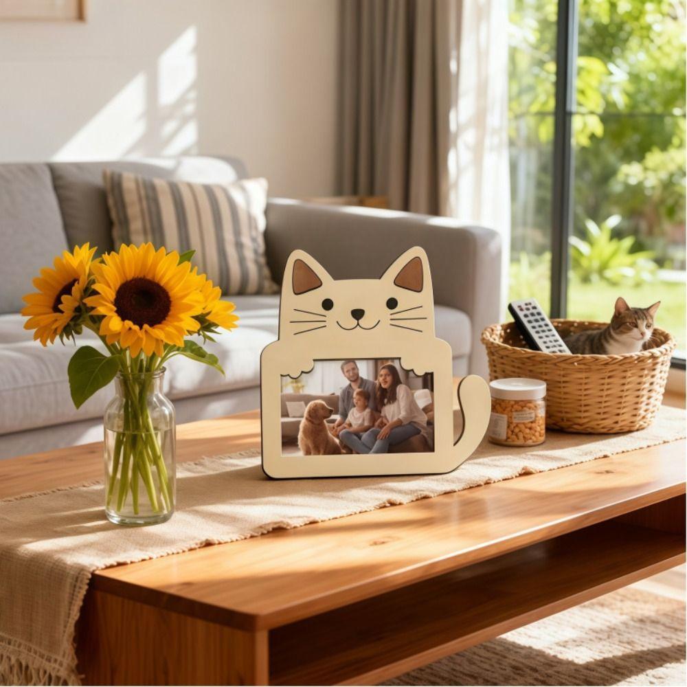 Cartoon Animal Shape Picture Frame Creative Pet Keepsake Frame Photo Display Rack  Home Decoration