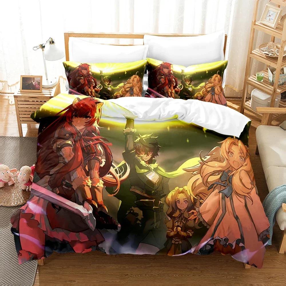 3D Print The Rising Of The Shield Hero Comfortable Duvet Cover Pillowcase Bedding Set Children Bedroom Decoration Home Textile