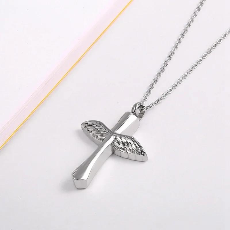 Saint St. Benedict Jesus Cross Pendant Necklace Men and Women Religious Christian Catholic Amulet Stainless Steel Jewelry