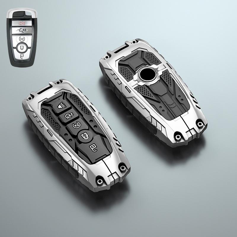 Zinc Alloy Car Key Case Cover Shell for Ford Mondeo Explorer Edge Expedition Fusion Mustang Focus C-Max S-Max Everest for Lincol