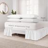 Elastic Bed Ruffles Bed Skirt Soft Comfortable Wrap Around Fade Resistant Bed Cover Without Surface Couvre Lit Bed Protector