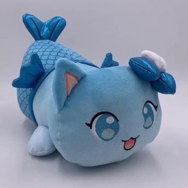 26cm Aphmau Meows Cat Plush Toy Soft Meemeow Stuffed Donut Cat Plushie Dolls French Fry Cheeseburger Food Stuffed Pillow Gifts
