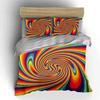 Colorful Swirl Abstract Art Set Exquisite Three-Piece Bedding Set Gift For Kids And Adults