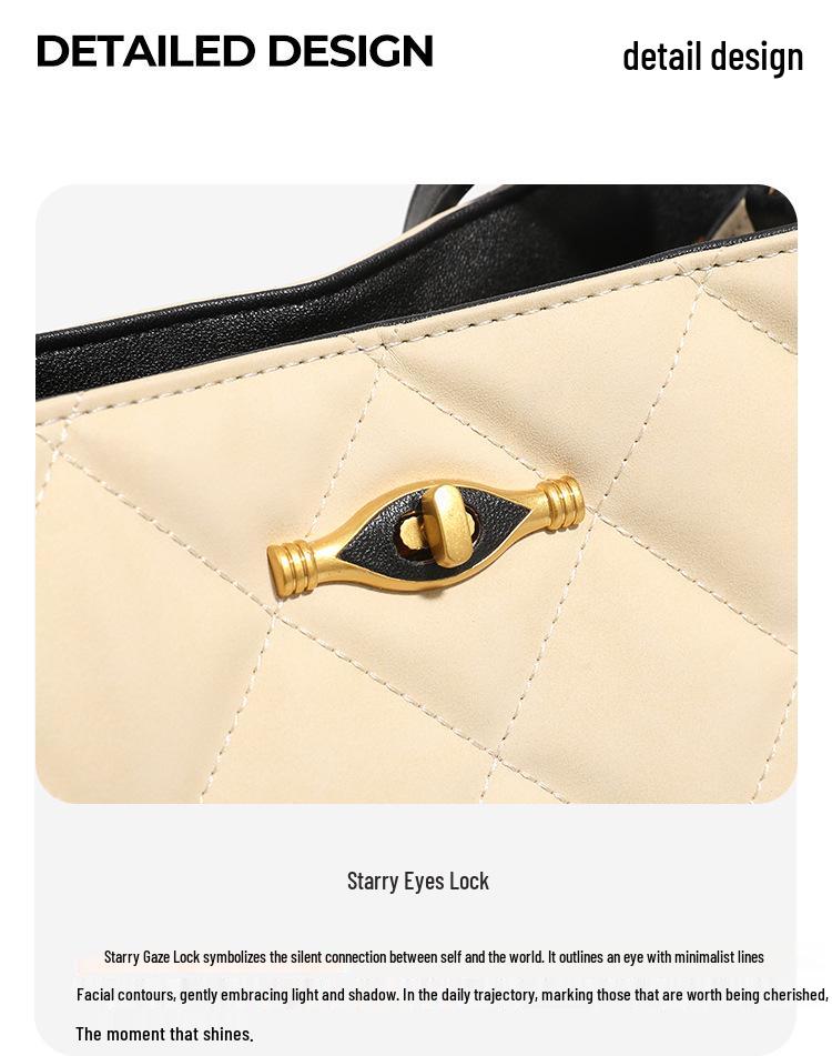 Elegant Diamond Quilted Chain Bag - Autumn/Winter 2025 Large-Capacity Versatile Shoulder Tote
