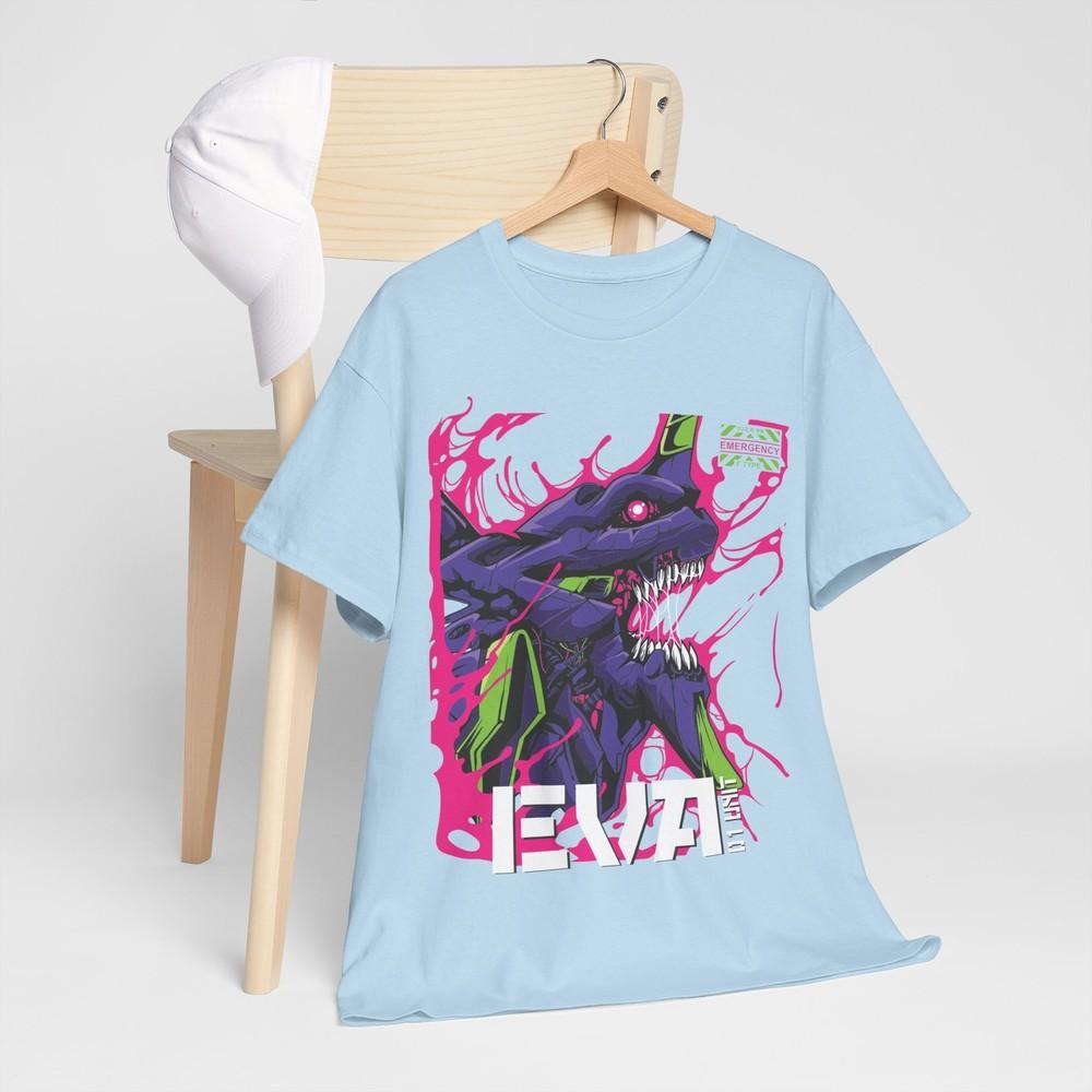 Tshirt Neon Genesis Evangelion Shinj Asuka Eva Unit 01 Anime Mecha 90s Japan