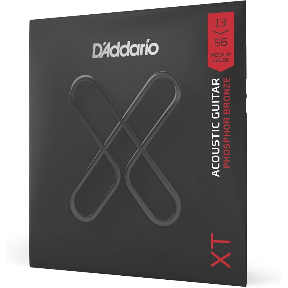 D'Addario Daddario Acoustic Guitar Strings XT Coated Strings Phosphor Bronze Medium .013-.056 XTA...