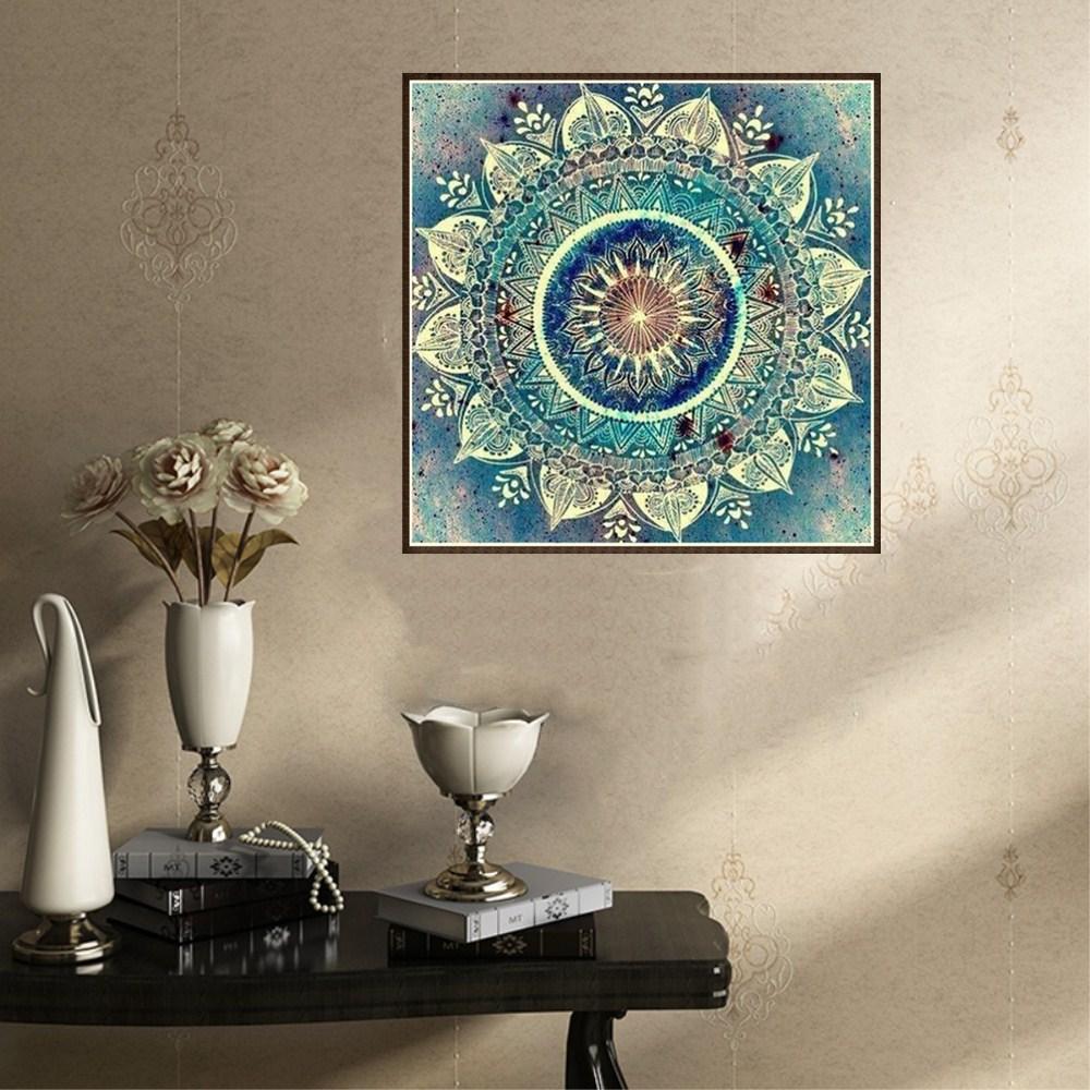 Round Diamond 5D Diamond Painting Mandala Kaleidoscope Full Diamond Embroidered Mosaic Home Decoration Christmas Gift