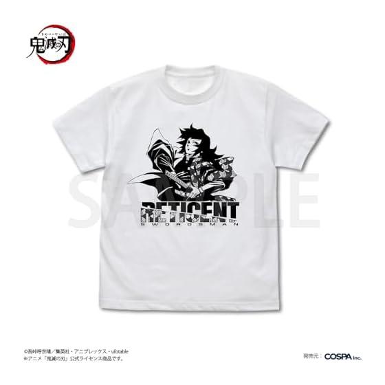 [Official] Cospa Anime  Demon Slayer: Kimetsu no Yaiba  Giyu Tomioka Water Breathing T-shirt WHITE L size