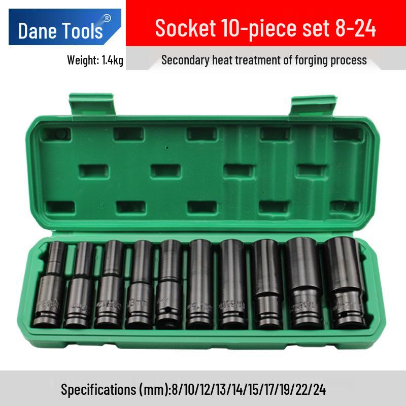 Royal Electric Wrench & Socket Set: Air Impact Wrench, Hex Socket, Hand Drill, Air Screwdriver, Auto Repair (8-32)