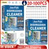 20-100pcs Dishwasher Cleaner Removes Limescale Odor Deodorizer Tablets Strong Oil Stain Removal Kitchen Cleaning Tools